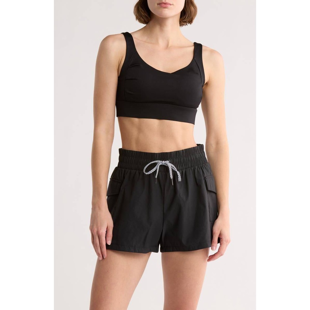 90 Degree By Reflex Black Tova Sports Bra XS‎ Hi Performance BW21380 NWT Sporty